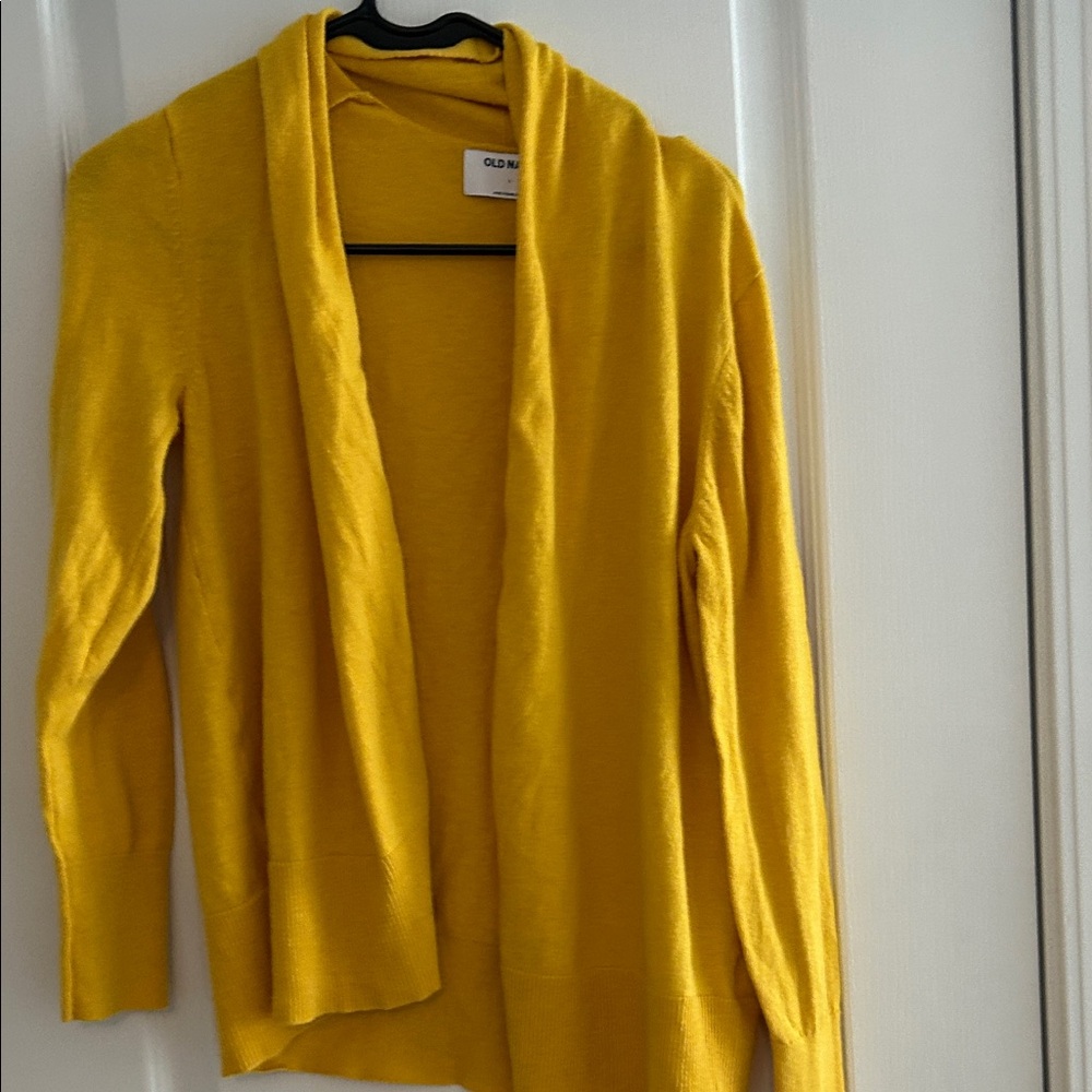 Old Navy Women's Mustard Cardigan Sweater